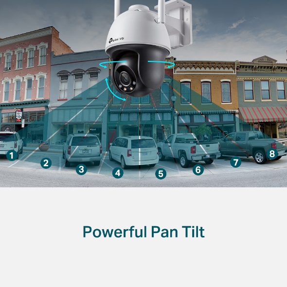 【tp link VIGI】VIGI 4MP 戶外全彩 Wi-Fi 旋轉式無線監視器/商用網路監控攝影機 C-540W(不含記憶卡):圖片 4