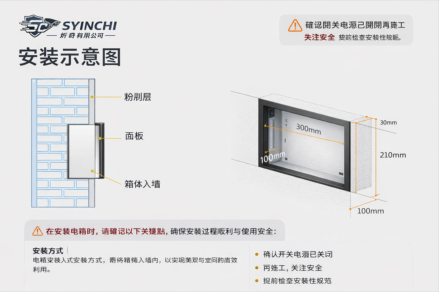 【matech 瑪德克 小號弱电箱 預埋系列】:圖片 9